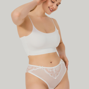 CottonHill - Braguita Brasileña de Tul y Encaje · BigSize